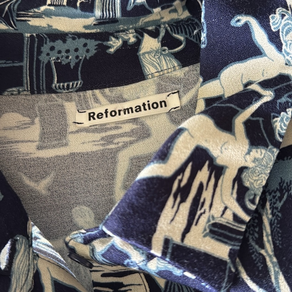 Reformation naked nude goddess shirt